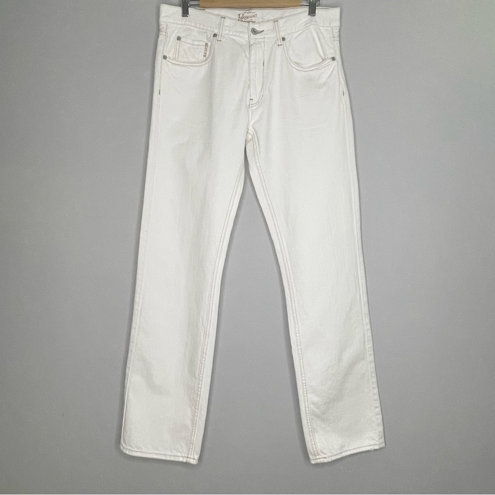 ORIGINAL PENGUIN Men’s Mid Rise Straight Leg Denim Jeans